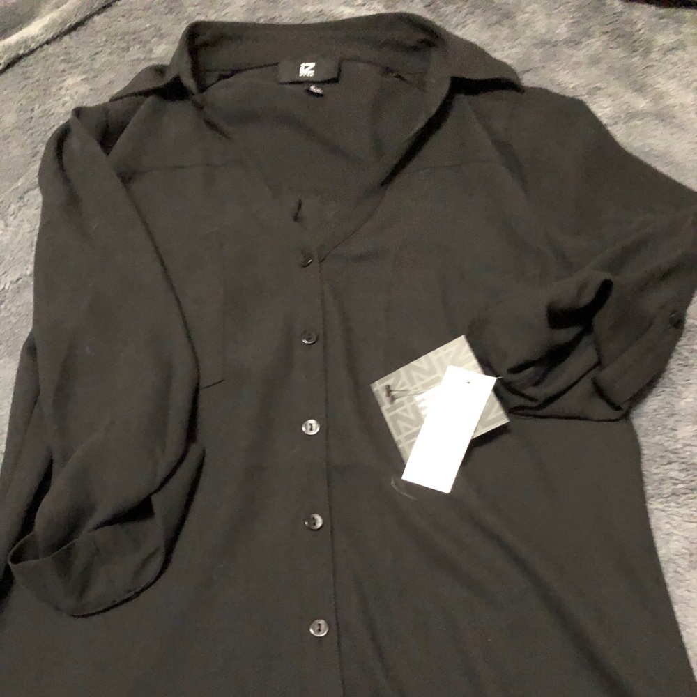 Black Sheer Blouse